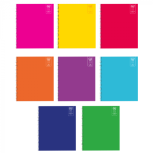 CUADERNO UNIVERSITARIO 7MM 100HJS LISO ARTE TOP / ESP DOBLE