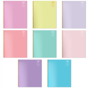 CUADERNO UNIVERSITARIO 7MM 100HJS PASTEL ARTE TOP / ESP DOBLE